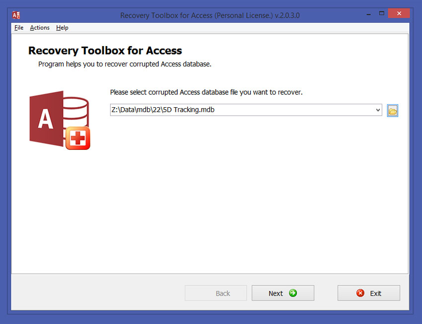 recover damaged data files