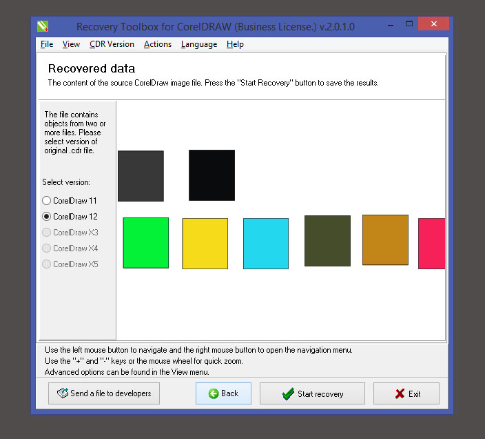 how to tell what corel draw version my file is