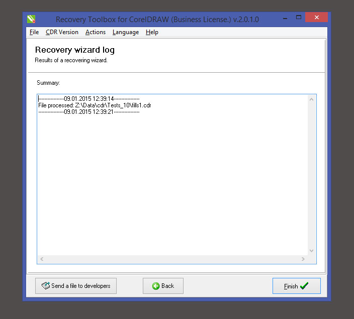 view recovery process