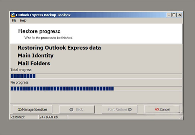 advanced restore