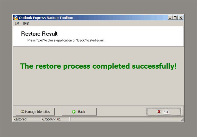 simple restore method