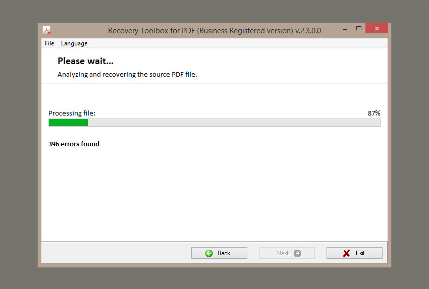 deal with errors