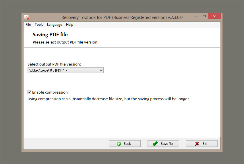 store data to a new file