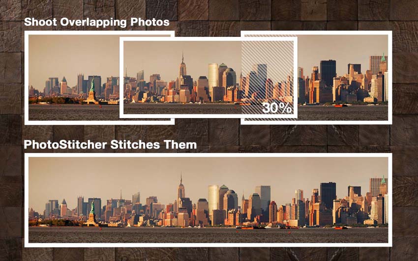 stitch overlapping photos