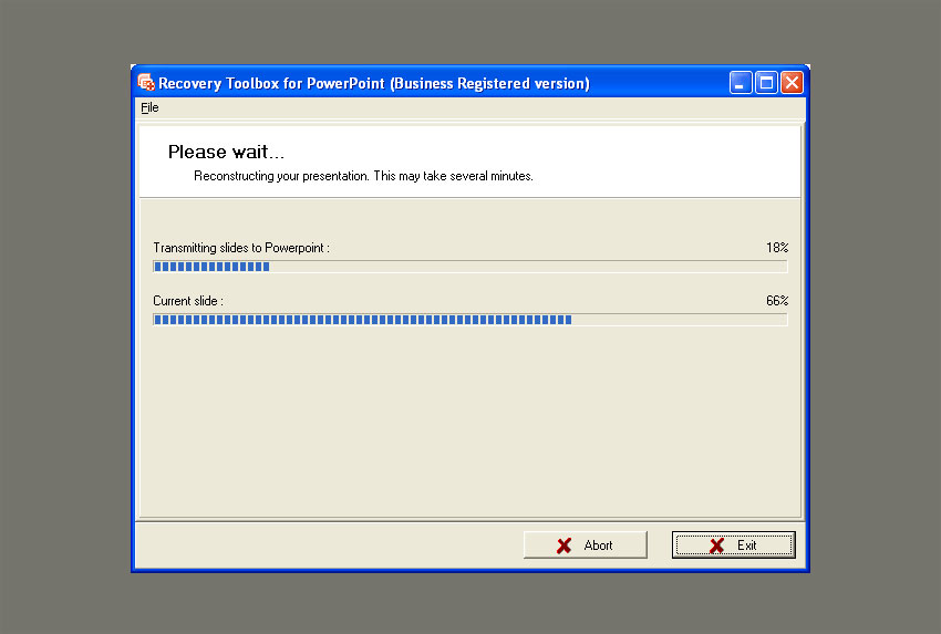 monitor recovery process