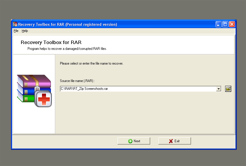 recover rar files